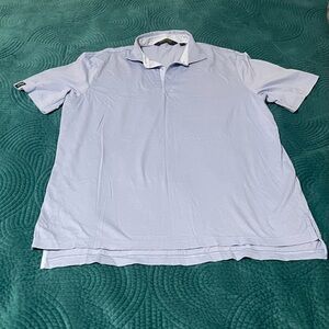 Light Blue Men's Polo Golf Polo Shirt- L
